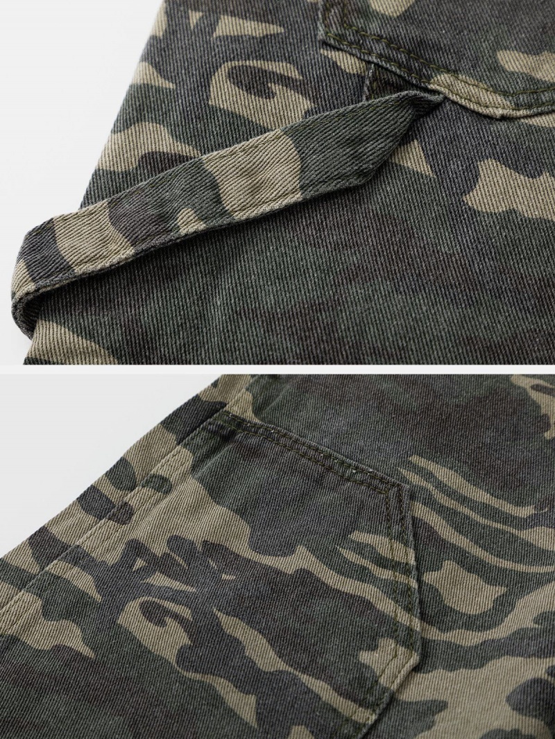 Jean Aelfric Eden Vintage Camo Vert Camouflage | PPV-97369324